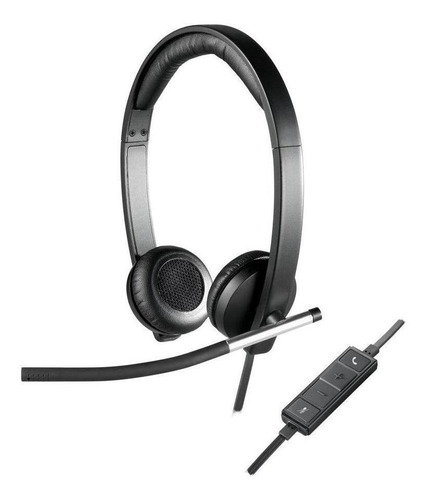 Headset Com Microfone H650e Estéreo Usb Logitech