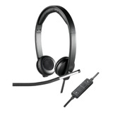 Headset Com Microfone H650e Estéreo Usb Logitech