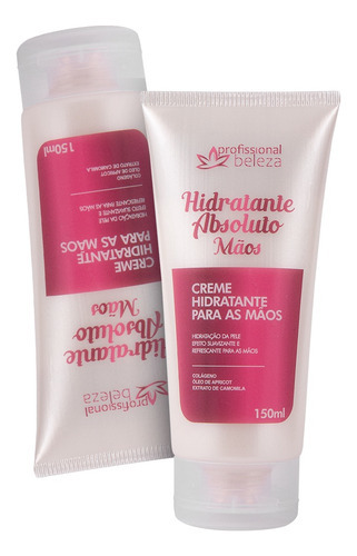  Kit 02 Creme Hidratante Para As Mãos Absoluto Com Colágeno