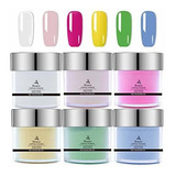 Polvo Dip - Dip Powder Colors Set Of 6 Nails Acrylic Dipping