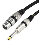 Cable De Microfono Xlr 3-pin Hembra A Ts 1/4  Macho | 2m