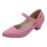 Sapato Scarpin Feminino Donna Santa Bico Fino Estilo Boneca