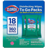 Toallas Desinfectantes Esencia Fresca Clorox 18 Uni