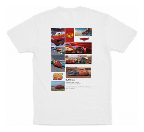 Playera Cars Rayo Mcqueen Pixar 95 Adulto Fireskull