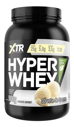 Hyper Whey 3w - Xtr - Adoçado Com Stevia Sabor Sorvete De Creme