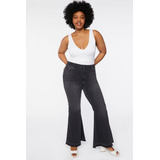 Forever 21+ Jeans Mujer Plus Size Frayed Flare Jeans