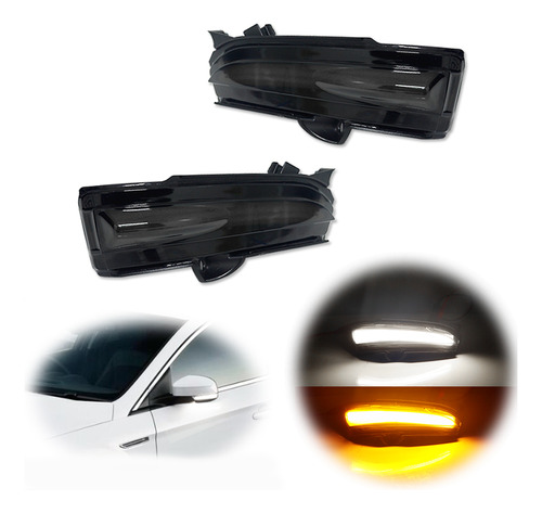 Espelho Led Gira Luz De Duas Cores Para Ford Fusion Mondeo  