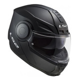 Casco Abatible Ls2 Scope Ff902 Solid Negro Mate Rider One