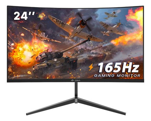 Monitor Gamer Curvo Crua Cr240dm 24  165hz Negro 100v/240v