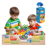 32pcs Torre Tetris Juego De Equilibrio Didáctico Tetra Tower