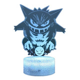 Gengar Modelo Colorido 3d Luz Noche Elfo Anime Moda