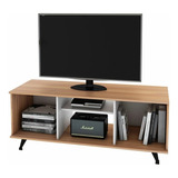 Mueble Para Tv Rack 3 Compartimientos 1 Estante Regulable 