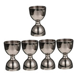 5 Piezas Taza Medidora Barman Bartending Doble Jigger Cóctel