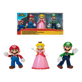 Pack Figura Super Mario Mushroom Kingdom X 9cm