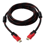 Cable Hdmi A Hdmi 5 Metros Cable Filtro Mallado Premium 4k 