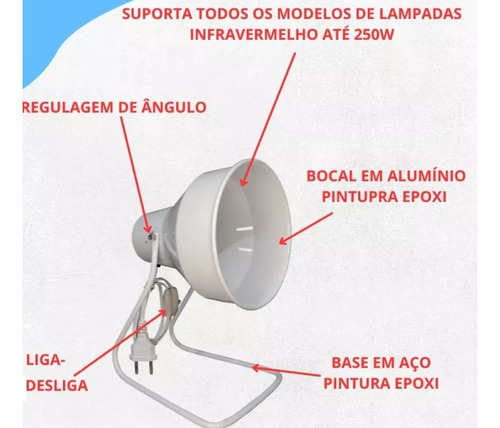 Suporte De Mesa Para Lâmpada Infravermelho Fisioterapia