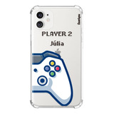 Capa Capinha Com Nome Personalizada Casal Player 2 Name