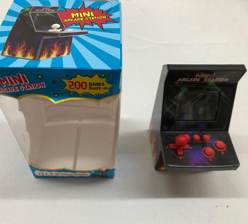 Mini Fliperama Arcade Com 200 Jogos E Tela 2.5 Color