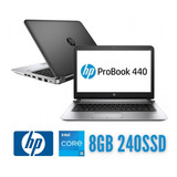 Notebook Hp Probook 440 G3 I5 6200u 8gb 240ssd -bateria Nova