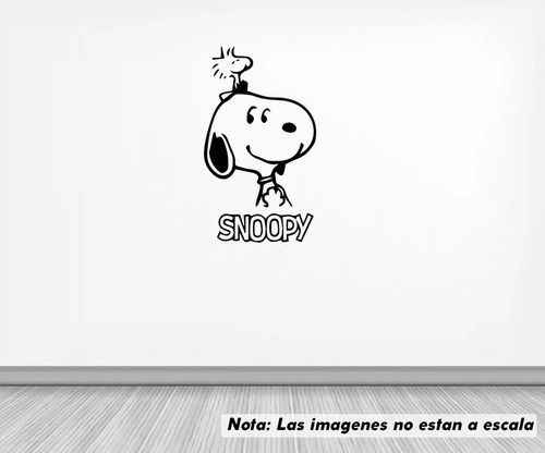 Vinil Sticker Pared 150cm Snoopy Woodstock Cabeza L2-8