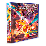 Álbum Pasta Fichário Pokemon Obsidiana Em Chamas Capa Dura