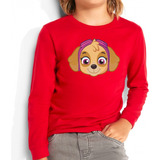 Polera Manga Larga Algodón Niñas Skye Paw Patrol