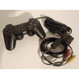 Joystick Sony Original Clase H + Cable Av Original Ps2