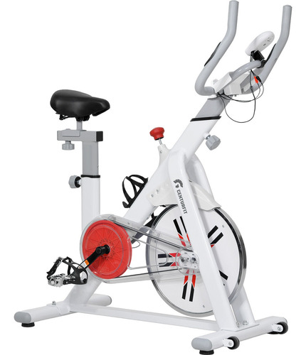 Bicicleta Fija Spinning Estatica 8kg Ejercicio Cardio Blanco