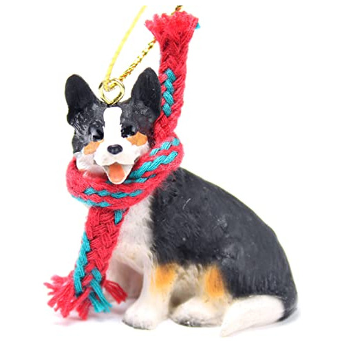 Adorno De Perro Corgi Cardigan Miniatura