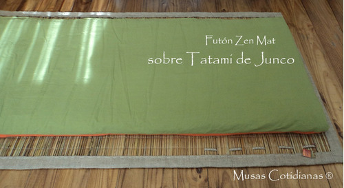 Colchón Orgánico Trasladable, Zen Mat . 0.75x2m + Funda Ext.