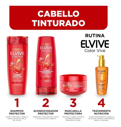 Pack Elvive Dream Long X4 - mL a $95