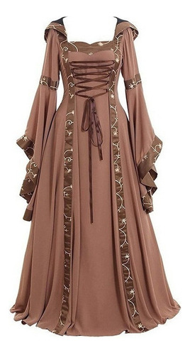 . Vestido Gótico Medieval De Mujer Vestido Vintage Encaje.m
