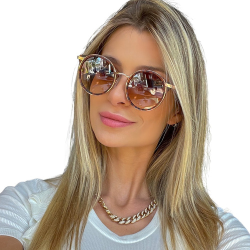 Oculos Gatinho Vintage Oculos De Sol Feminino Redondo Doha