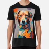 Remera Bellísimo Perro Pintado Al Óleo Algodon Premium