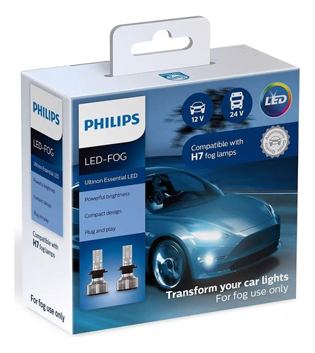 Luces Led Para Carro Y Moto H7 Philips Ultinon Essential Led