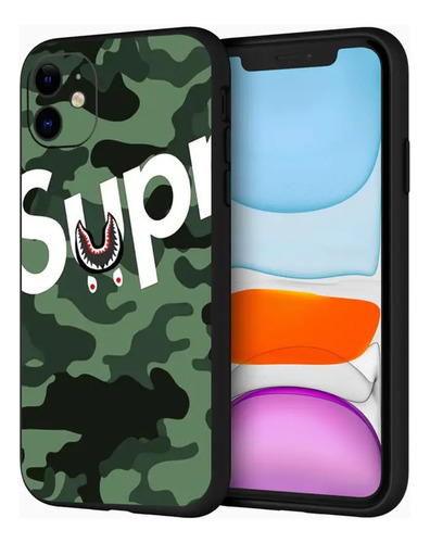 Supreme Funda Para iPhone 11 Silicona Cuerpo Completo Camara