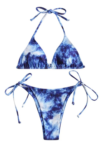 Traje De Baño Con Estampado De Tallas Grandes Para Mujer, Tr