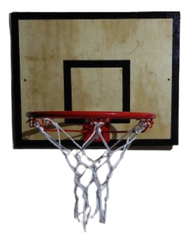 Tablero Y Aro De Basquet De Madera Apto Exterior