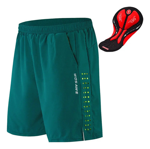 B Short De Ciclismo Acolchado Con Gel 3d Para Hombre