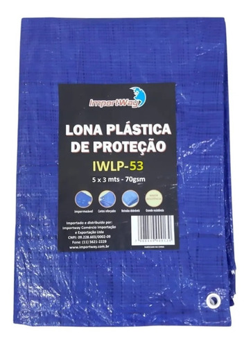 Lona Plastica Impermeavel Piscina Barraca 5x3m Multiuso