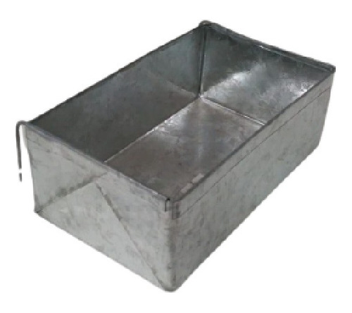 Comedero Galvanizado C/gancho 15x10cm Loros Cotorras Pericos