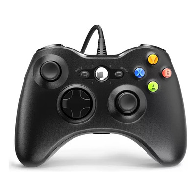 Kuake Control Gamepad Para Xbox 360 Alámbrico Pc Windows Negro