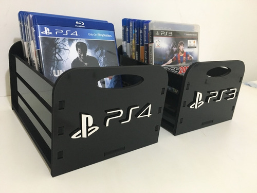 Combo 2 Porta Jogos, Case P/ Games Personalizado Ps3 Ps4 Ps5