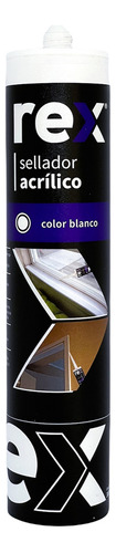 Sellador Acrilico Blanco Pintable Rex 300ml Impermeable-sc