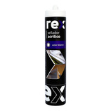 Sellador Acrilico Blanco Pintable Rex 300ml Impermeable-sc