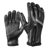 Guantes De Cuero Térmico Windproof Ride Espesado