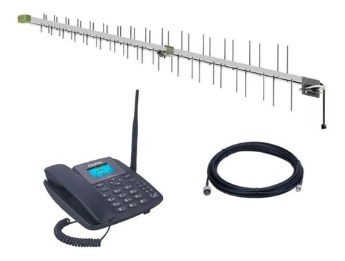 Kit Telefone Celular Aquário 3g 4g Wifi E Antena Rural