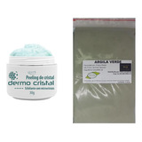 Argila Pura Verde 500g E Peeling Cristal Esfoliante