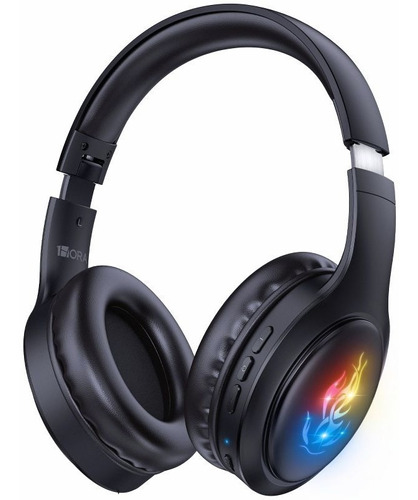 Audífonos Inalámbricos De Diadema Bluetooth Aut202 Color Negro