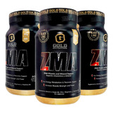 3 Frascos Zma Gold Nutrition Zinc - Magnesio Testosterona